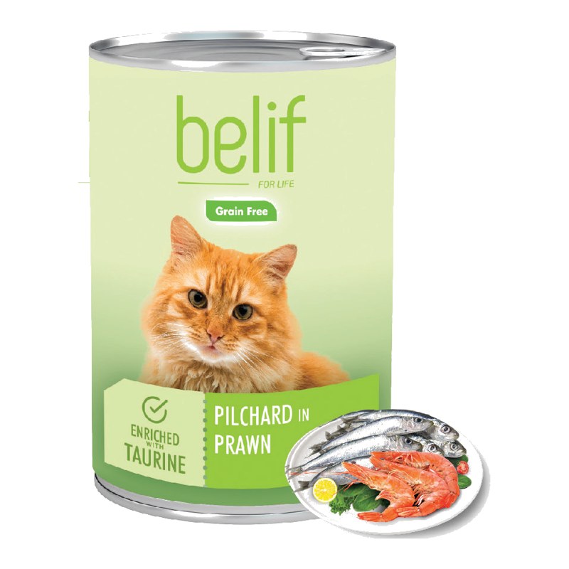 Belif Grain Free Pilchard in Prawn Cat Food