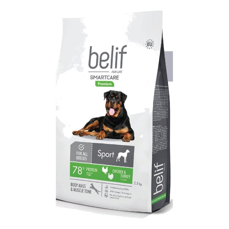 Belif Smartcare Active Sport Chicken & Turkey All Breed Dry Dog Food