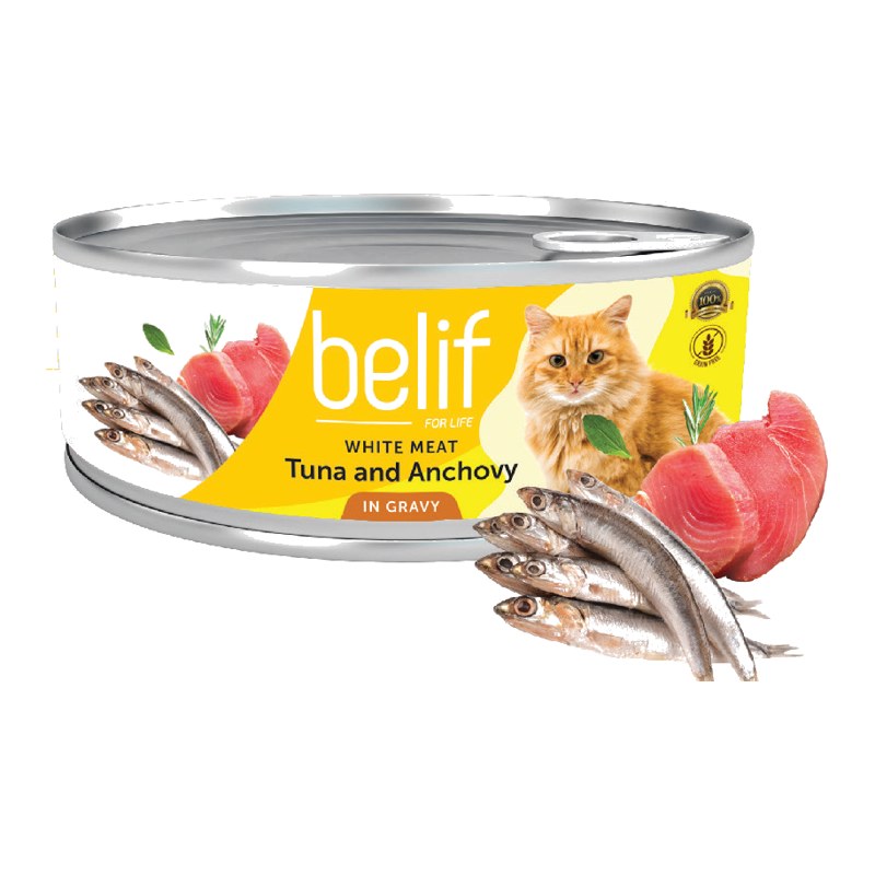 Belif Tuna & Anchovy Wet Cat Food