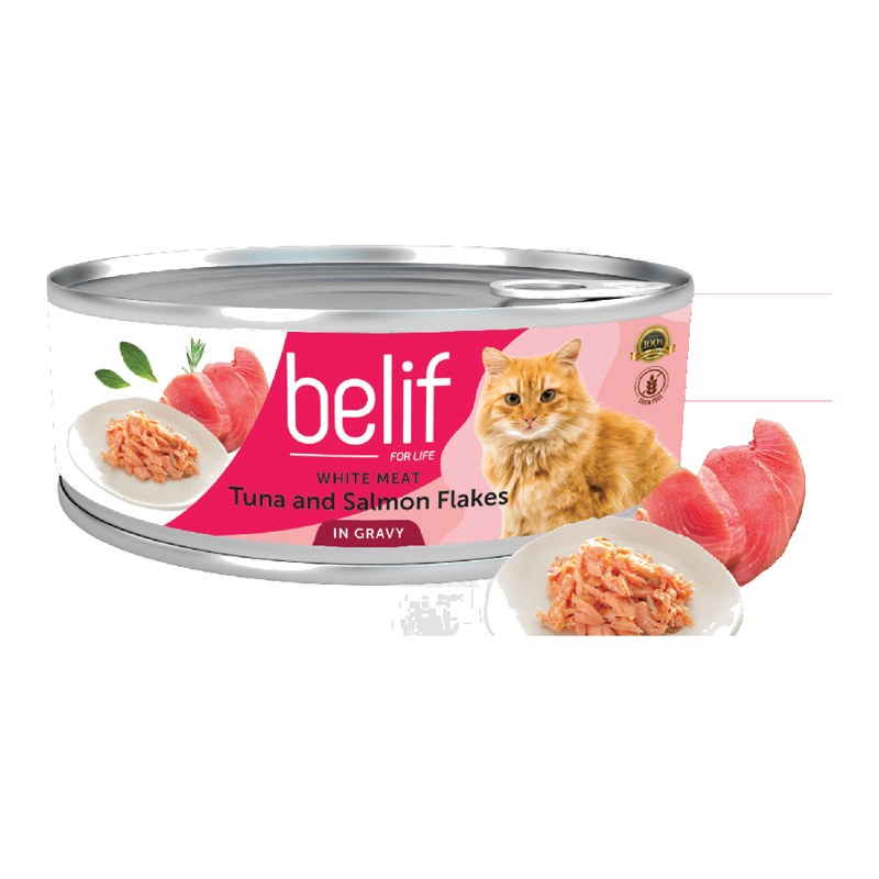 Belif Tuna & Salmon Flakes Wet Cat Food