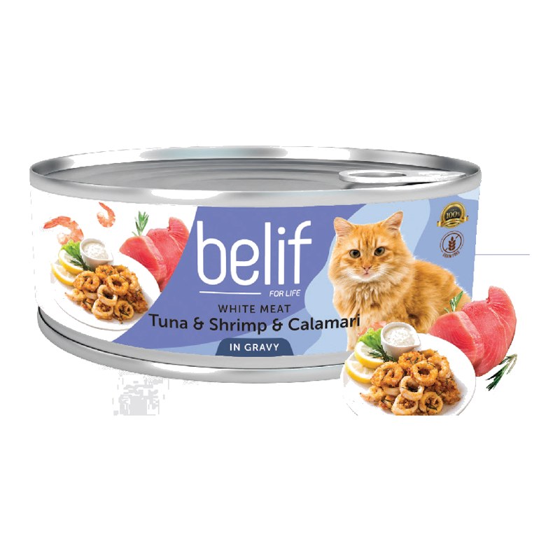 Belif Tuna, Shrimp & Calamari Wet Cat Food