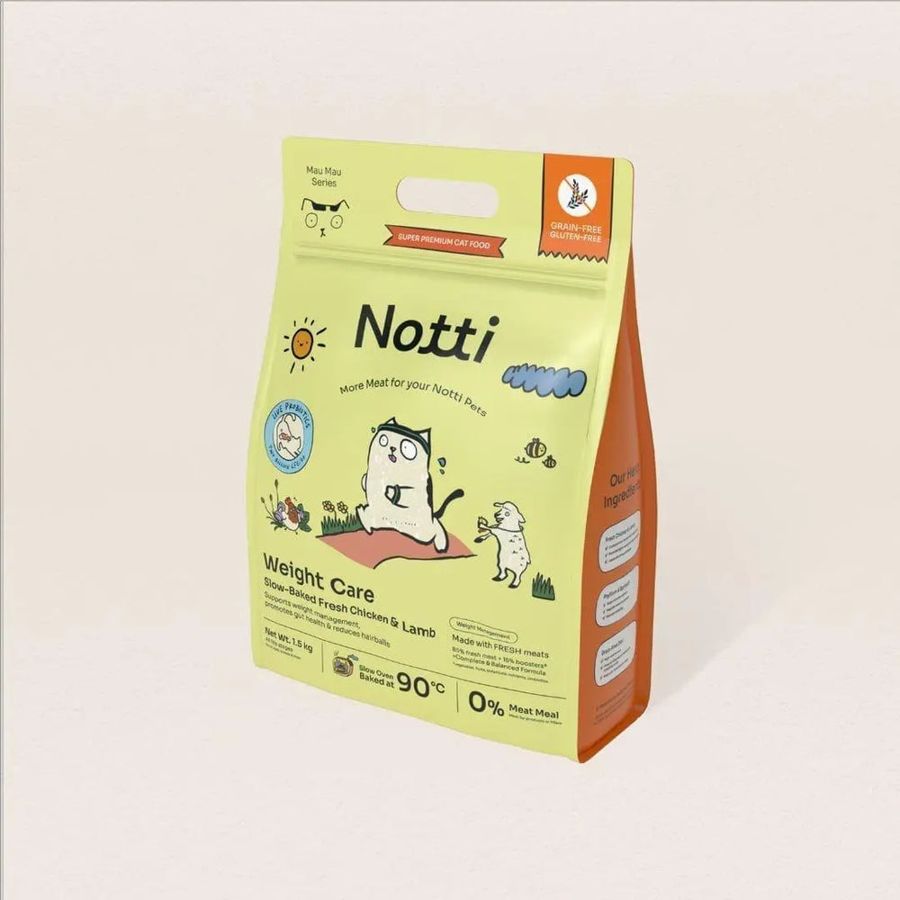 Notti Cat Slow-Baked Fresh Chicken & Lamb Weight Care